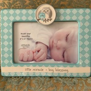 Frame-Baby Boy Owl Themed 4x6 Photo Frame
